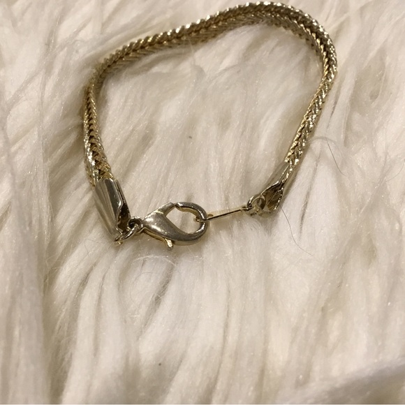 Gold Braided Bracelet Size 7” - Picture 5 of 5